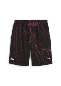 Puma Herren Sporthose "F1 Color Splash Sweat-Shorts Herren", schwarz, Gr. XL, bedruckt, Obermaterial: 33% Polyester, 67% Baumwolle;