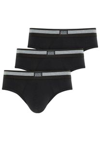 Jockey Herren Slip "Cotton Stretch Brief", Gr. S, schwarz, Single Jersey, Obermaterial: 95% Baumwolle, 5% Elasthan, unifarben, Unterhosen, Mittlere