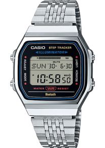 CASIO VINTAGE Smartwatch, schwarz, Smartwatches, Armbanduhr, Herrenuhr, Damenuhr, Bluetooth,Stoppfunktion,Schrittzähler