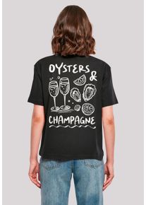F4NT4STIC Damen T-Shirt "Oysters And Champagne Summer", schwarz, casual, Gr. XXL, Obermaterial: 100% Baumwolle, Shirts, Premium Qualität