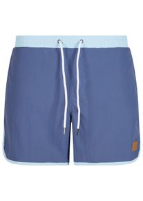Urban Classics Herren Badeshorts "Urban Classics Herren Retro Swimshorts"vintageblau, oceanblau, Gr. 4XL, 100% Polyamid, Badehosen