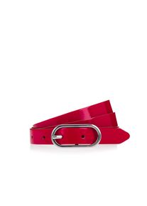 Tamaris Damen Ledergürtel, rot, casual, Gr. 75, unifarben, Materialmix, Gürtel, mit Doppelschnalle