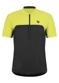 Ziener Herren Radtrikot "NARIUS-Z", schwarz, Gr. 50, Obermaterial: 85% Polyester, 15% Baumwolle; Obermaterial 2: 100% Polyester, Trikots