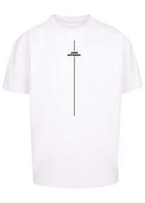 Merchcode Herren T-Shirt "Merchcode Herren Think Different Heavy Oversized Tee", weiß, casual, Gr. XXL, bedruckt, 100% Baumwolle, Shirts