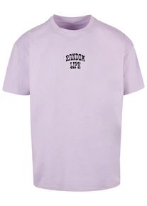 Merchcode Herren T-Shirt "Merchcode Herren Random Life Heavy Oversize Tee", lila, casual, Gr. XS, bedruckt, 100% Baumwolle, Shirts