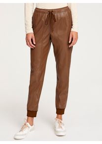 Heine Damen Jogger Pants, braun, Gr. 44, unifarben, 100% Polyester, Hosen