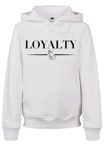 MisterTee Jungen Kapuzensweatshirt "MisterTee Herren Kids Loyalty Hoody", weiß, Gr. 110, unifarben, 65% Baumwolle, 35% Polyester, Sweatshirts