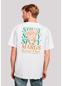 F4NT4STIC Herren T-Shirt "Spicy Margarita Social Club", weiß, casual, Gr. XS, Obermaterial: 100% Baumwolle, Shirts, Premium Qualität