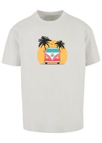 Merchcode Herren T-Shirt "Merchcode Herren Summer - Van Heavy Oversize Tee", grau, casual, Gr. M, bedruckt, 100% Baumwolle, Shirts