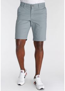 DELMAO Herren Chinoshorts, grau, casual, Gr. 44, unifarben, Obermaterial: 98% Baumwolle, 2% Elasthan, Hosen, mit Details
