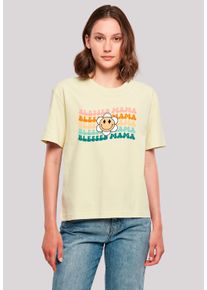 F4NT4STIC Damen T-Shirt "Mothers Day Blessed Mama Vintage", gelb, casual, Gr. L, Obermaterial: 100% Baumwolle, Shirts, Premium Qualität