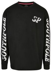 Southpole Herren T-Shirt "Southpole Herren Southpole Script Longsleeve", schwarz, casual, Gr. XL, bedruckt, 100% Baumwolle, Shirts