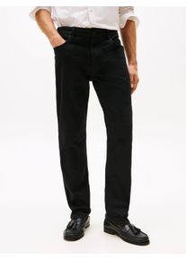 Tommy Hilfiger Herren Straight-Jeans "DENTON Straight Fit", schwarz, casual, Gr. 33, Denim/Jeans, Obermaterial: 99% Baumwolle, 1% Elasthan, Jeans
