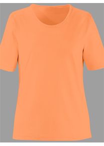 Casual Looks Damen Rundhalsshirt "Shirt", orange, Gr. 50, unifarben, 100% Baumwolle, Shirts