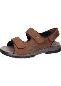 Waldläufer WALDLÄUFER Herren Riemchensandale "Denver", Gr. 9,5, braun, Nubukleder, sportlich, Schuhe, Sommerschuh, Klettschuh, Outdoorschuh, in komfortabler