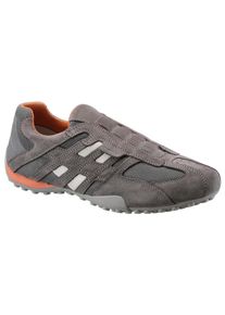 Geox Herren Slip-On Sneaker "UOMO SNAKE", Gr. 39, grau, Veloursleder, Mesh, sportlich, Schuhe, Freizeitschuh, Slipper mit Geox Spezial Membran