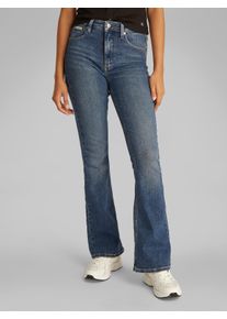 Damen Bootcut-Jeans "SKINNY BOOTCUT", blau, casual, Gr. 26, Calvin Klein Jeans, unifarben, Denim/Jeans, Obermaterial: 94% Baumwolle, 4%