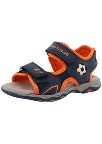 Tom Tailor Kinder Sandale, Gr. 33, orange, Lederimitat, Textil, kontrastfarbene Details, casual, Schuhe, Klettschuh, Sommerschuh, Trekkingschuh mit