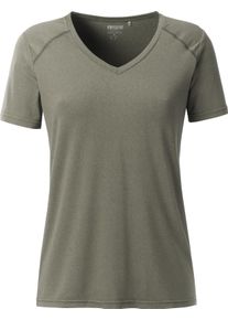 LPO Damen Funktionsshirt "Damen Funktionsshirt Amira"fallen rock melange, Gr. 34, Wirkware: Active Dry - 94% Recycling PES, 6% EL, Shirts