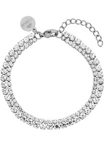 PURELEI Damen Armband "Schmuck Geschenk Festive Armkette, 2147-Bracelet-Festive", Edelstahl, silber, Edelstahl, Armbänder, mit Zirkonia (synth.)