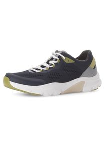 Herren Keilsneaker, Gabor Rollingsoft, Gr. 11,5, blau, Textil, Mesh, Synthetik, sportlich, Schuhe, Freizeitschuh, Halbschuh, Schnürschuh mit