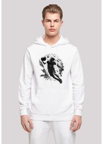 F4NT4STIC Herren Kapuzenpullover "Basketball Spieler", weiß, casual, Gr. 4XL, Obermaterial: 50% Baumwolle, 50% Polyester, Pullover, Print