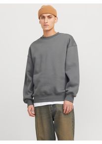 Jack & Jones JACK & JONES Herren Sweatshirt "JJEURBAN EDGE SWEAT CREW NECK NOOS", grau, modisch, Gr. XS, unifarben, angeraute Sweatware, Obermaterial: 70%