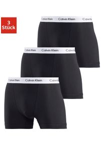 Herren Boxer, Calvin Klein Underwear, Gr. S, schwarz, Obermaterial: 95% Baumwolle, 5% Elasthan, Unterhosen, mit Logoschriftzug am Bund