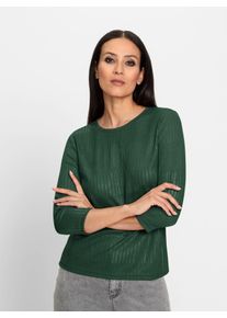 Heine Damen Rundhalsshirt "Shirt", grün, Gr. 44, unifarben, 95% Polyester, 5% Elasthan, Shirts