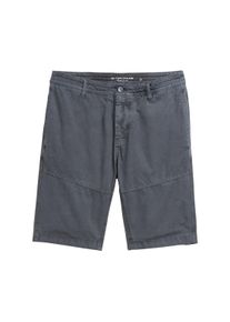 Tom Tailor Herren Bermudas, grau, casual, Gr. 32, unifarben, Obermaterial: 100% Baumwolle, Hosen, im Utility-Look
