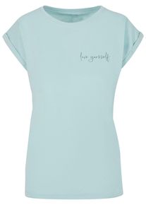 Merchcode Herren T-Shirt "Merchcode Damen Ladies Love Yourself T-Shirt", blau, casual, Gr. XL, bedruckt, 100% Baumwolle, Shirts