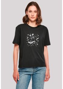 F4NT4STIC Damen T-Shirt "Skelettpaar tanzt mit Band", schwarz, casual, Gr. XXL, Obermaterial: 100% Baumwolle, Shirts, Premium Qualität