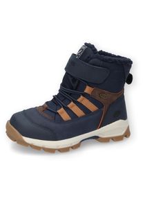 Kinder Winterboots, Dockers by Gerli, Gr. 33, blau, Nubuklederimitat, Textil, sportlich, Schuhe, Trekking Stiefel, Outdoorschuh, Winterstiefel mit