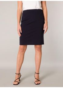 Base Level Damen Bleistiftrock "Jane", blau, feminin, Gr. 48, unifarben, Web, Obermaterial: 65% Viskose, 30% Polyamid, 5% Elasthan, Röcke,