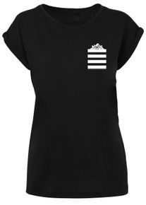 F4NT4STIC Herren Kurzarmshirt "F4NT4STIC Damen", schwarz, casual, Gr. XS, unifarben, 100% Baumwolle, Shirts