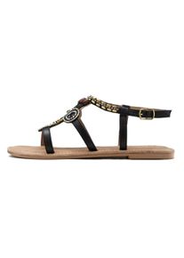 Lascana Damen Sandale "Sommerschuh", Gr. 40, schwarz, Obermaterial: 50% Schafsleder, 50% Synthetik. Futter: 100% Schafsleder. Decksohle: 100%