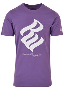 Rocawear Herren Kurzarmshirt "Rocawear Herren Rocawear NY 1999 T-Shirt", lila, casual, Gr. XXL, bedruckt, 100% Baumwolle, Shirts