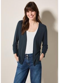 Cecil Damen Cardigan, blau, casual, Gr. XXL, unifarben, Stoff, 60% Viskose, 40% Polyester, Strickjacken, mit 3/4 Ärmeln