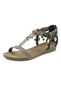 Lascana Damen Sandale "Sommerschuh", Gr. 38, braun, Obermaterial: 100% Textilmaterial. Futter: 100% Lederimitat. Decksohle: 100% Lederimitat.