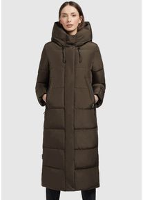 Khujo Damen Steppmantel "SOULANI3", grün, casual, Gr. L, unifarben, Web, Steppware, Obermaterial: 100% Polyester. Futter: 100% Polyester. Wattierung: