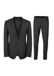 Roy Robson Herren Hosenanzug "2-teilig", schwarz, Gr. 94, 44% Wolle, 54% Polyester, 2% Elasthan, Anzüge