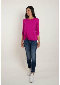 Seidel Moden Damen 3/4-Arm-Shirt, pink, casual, Gr. 38, unifarben, Jersey, Obermaterial: 95% Viskose, 5% Elasthan, Shirts, MADE IN GERMANY
