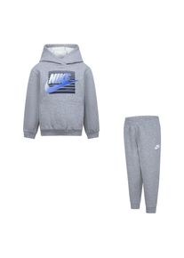 Nike Sportswear Kinder Jogginganzug "NKB B NSW GRADIENT FUTURA PO S", grau, Gr. 98, Sweatware, Obermaterial: 60% Baumwolle, 40% Polyester,