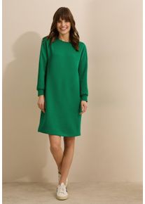 Cecil Damen Midikleid, grün, casual, Gr. L, unifarben, Stoff, 48% Modal, 46% Polyester, 6% Elasthan, Kleider, knielang