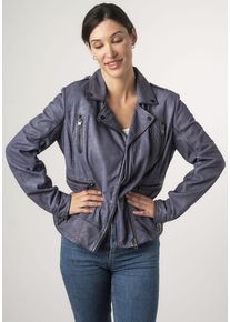 Mauritius Damen Lederjacke "2Wtashi", lila, modisch, Gr. XXXL, unifarben, Obermaterial: 100% Schafsleder. Futter: 100% Baumwolle. Ärmelfutter: 100%