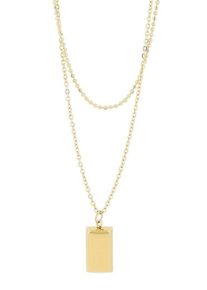 Adelia´s ADELIA ́S Damen Kette mit Anhänger, unbekannt, Edelstahl, gold, Edelstahl, Halsketten
