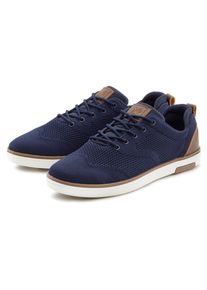 John Devin Herren Sneaker "Schnürschuh", Gr. 43, blau, Obermaterial: 80% Textilmaterial, 20% Lederimitat. Futter: 100% Textilmaterial. Decksohle:
