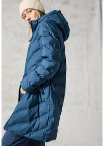 Cecil Damen Langmantel, blau, casual, Gr. XXL, Web, Obermaterial: 100% Polyester, Mäntel, mit Schweißnähten