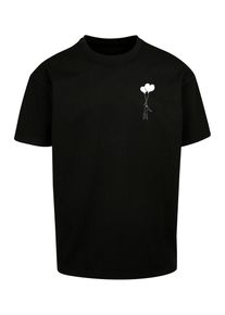 Merchcode Herren T-Shirt "Merchcode Herren Love In The Air Heavy Oversize Tee", schwarz, casual, Gr. L, bedruckt, 100% Baumwolle, Shirts