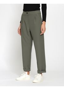 Gang Damen Relaxhose "Gang Hosen Relaxed 94STELLA CROPPED", grün, Gr. 31, 86% Polyester, 14% Elasthan, Hosen